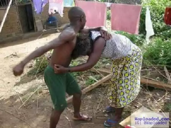 Husband Beats Wife in Public After Catching Her Having S*x with Office Colleague